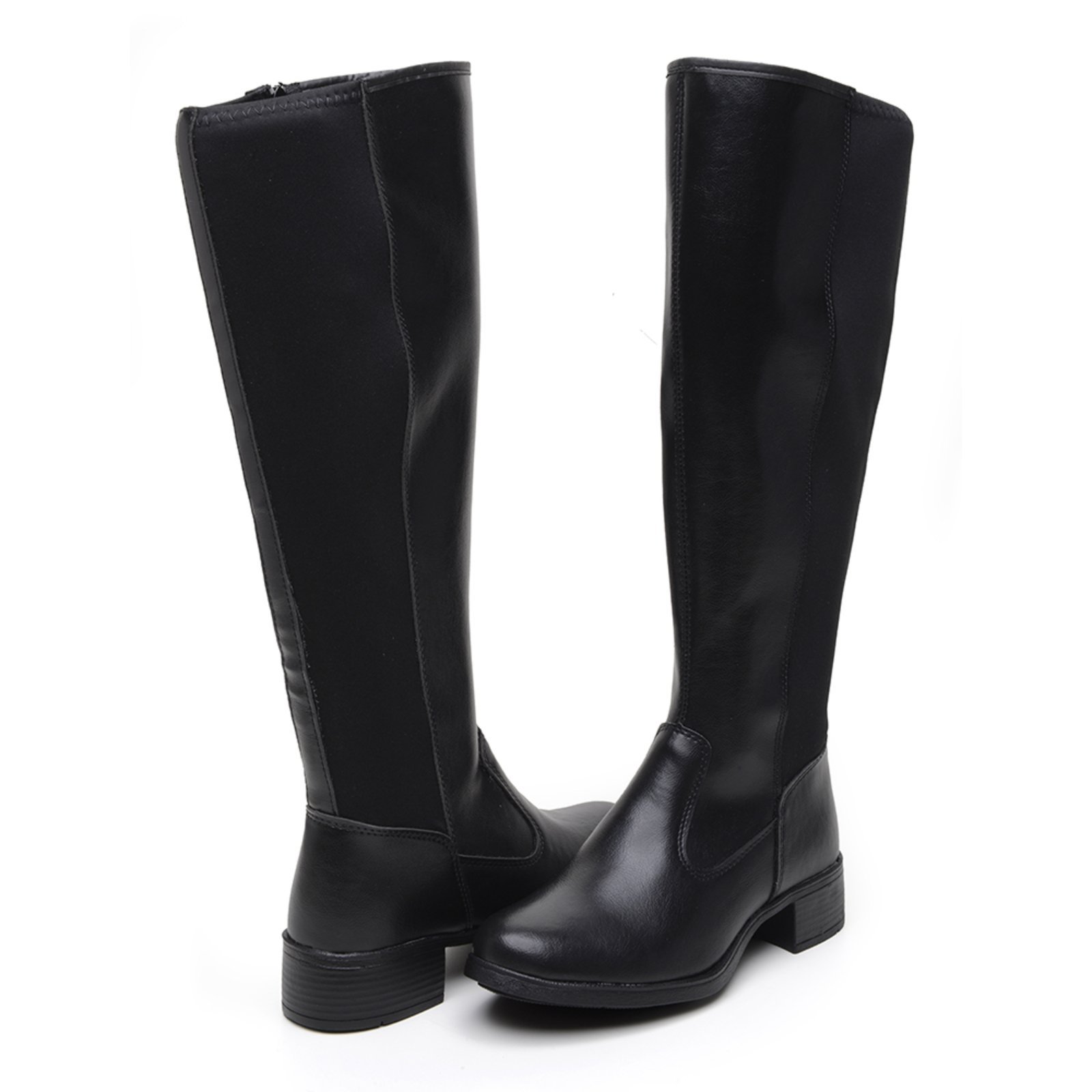 Vista 2 Bota Feminina Cano Longo Over Montaria Rodeio Macia Preta Bia Ramos preto Bia Ramos preto