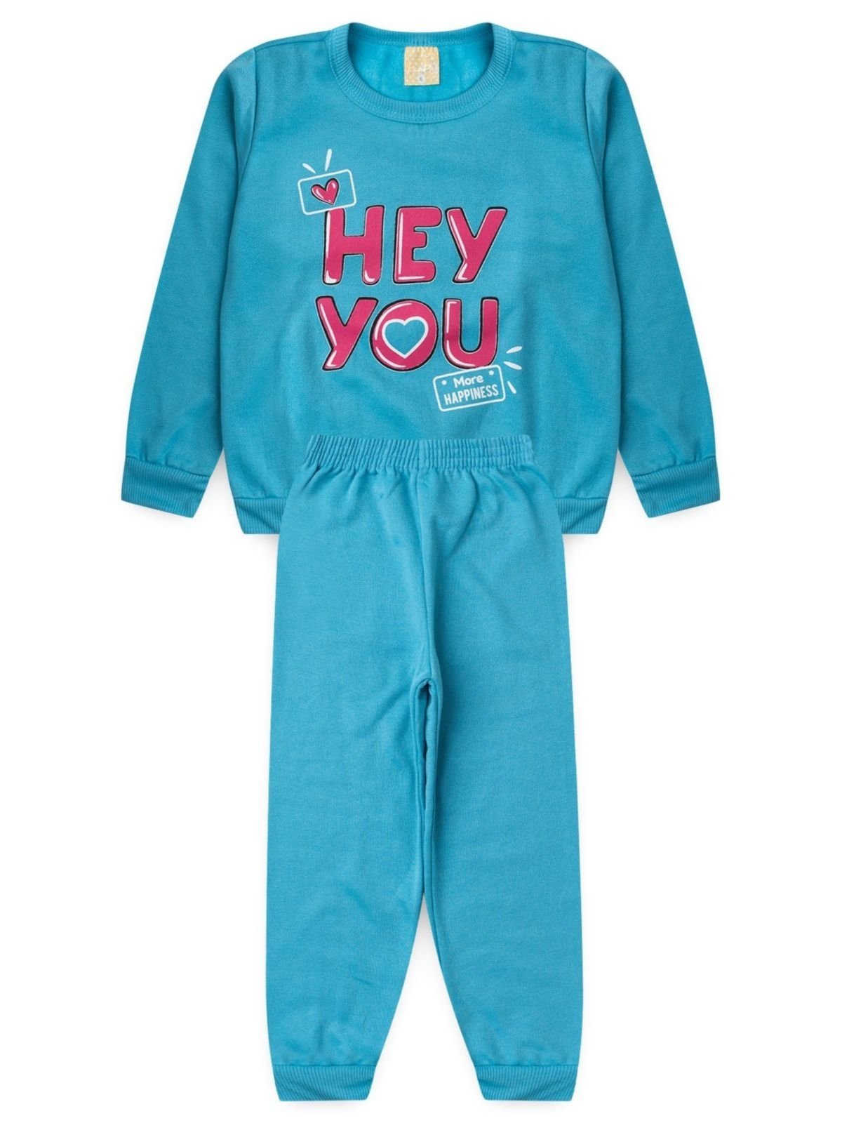 Infantil - Conjunto Platinum Mais Felicidade Azul Claro