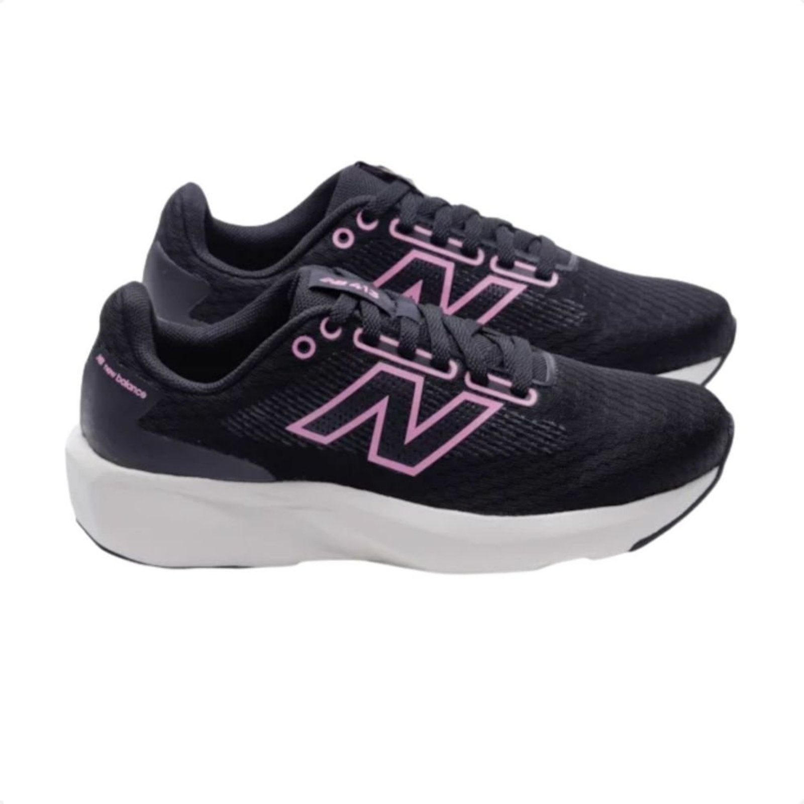 Vista 3 Tênis Running Feminino New Balance Preto E Pink preto pink New Balance preto pink