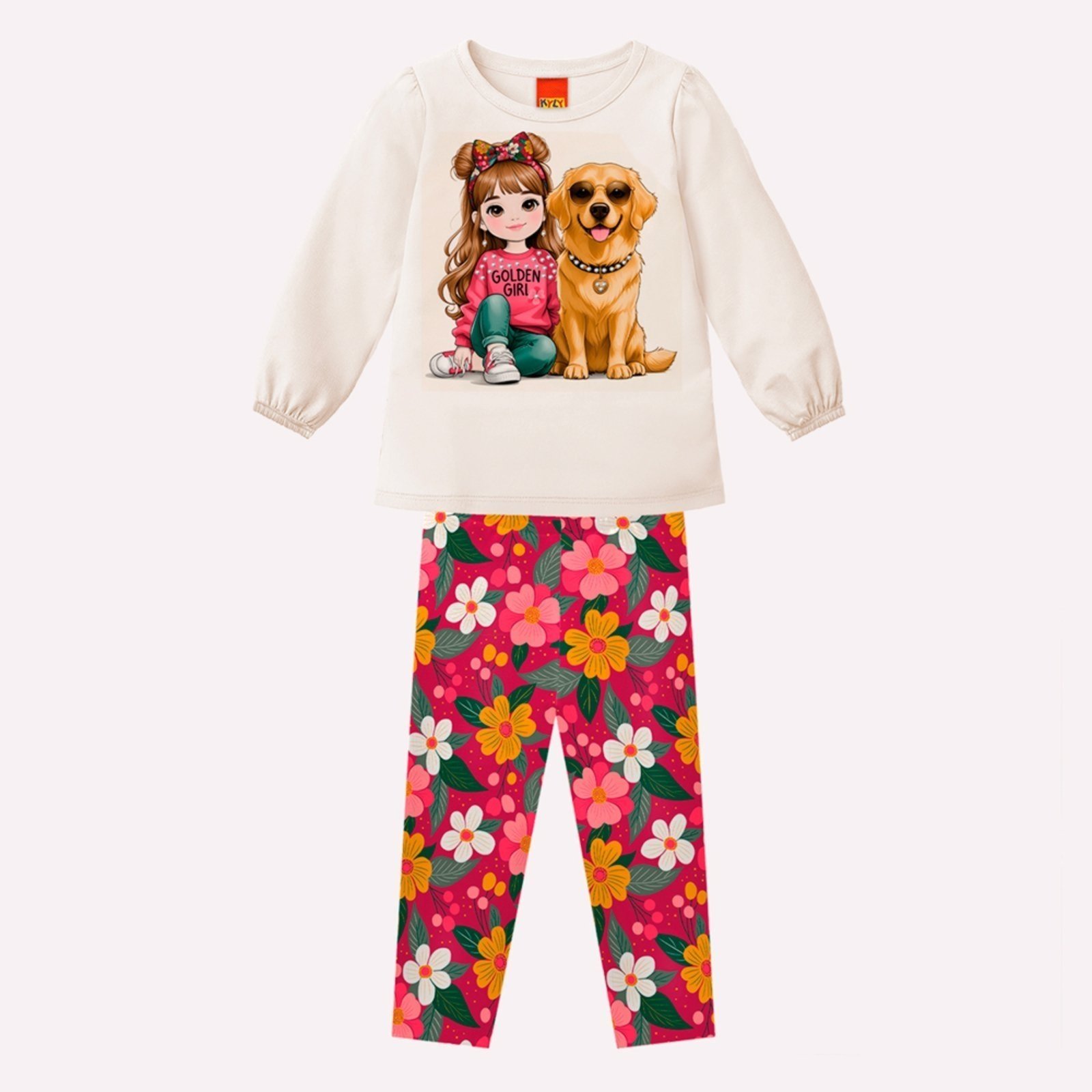 Infantil - Conjunto Menina com Strass Kyly