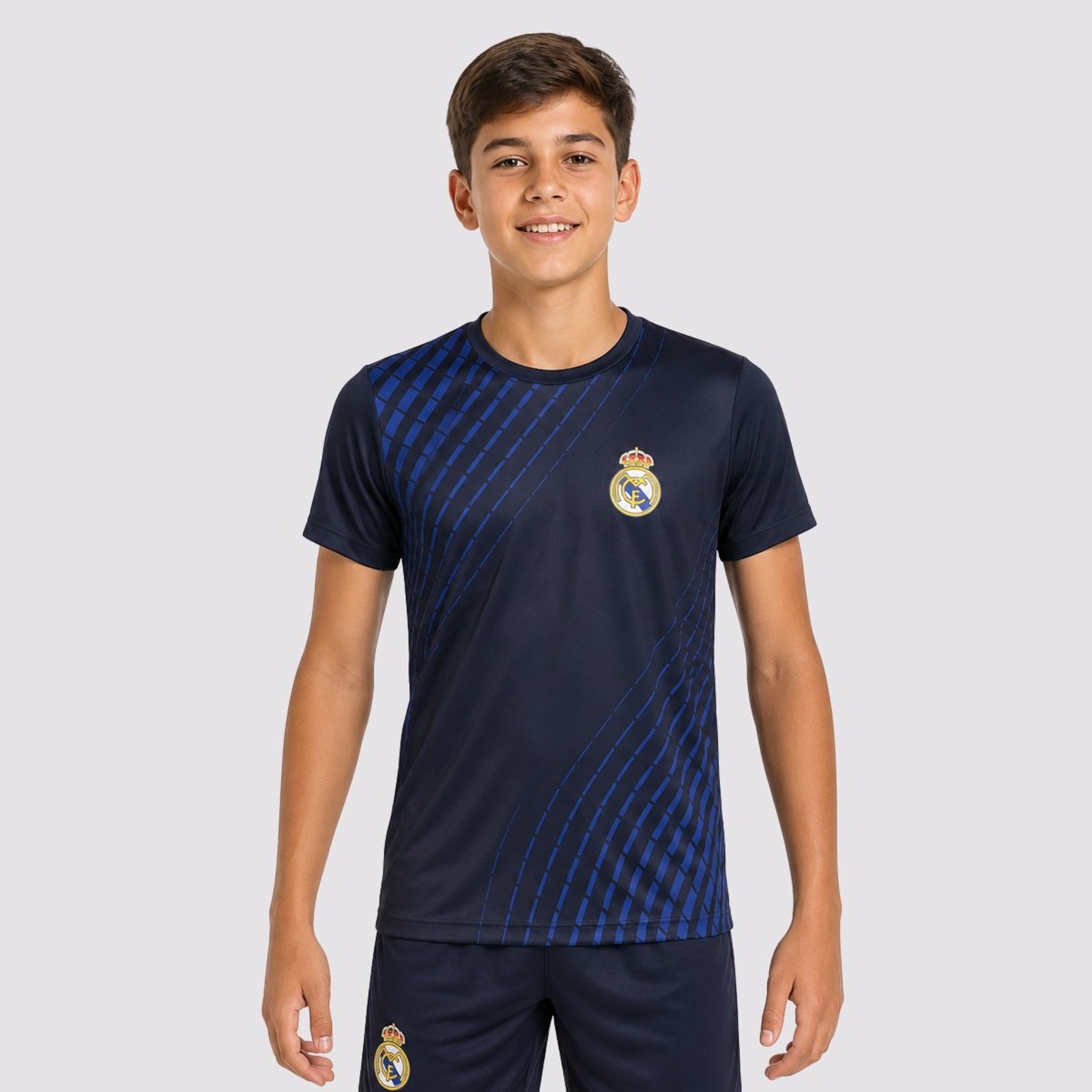 Camisa Real Madrid Dry Fit Juvenil Marinho