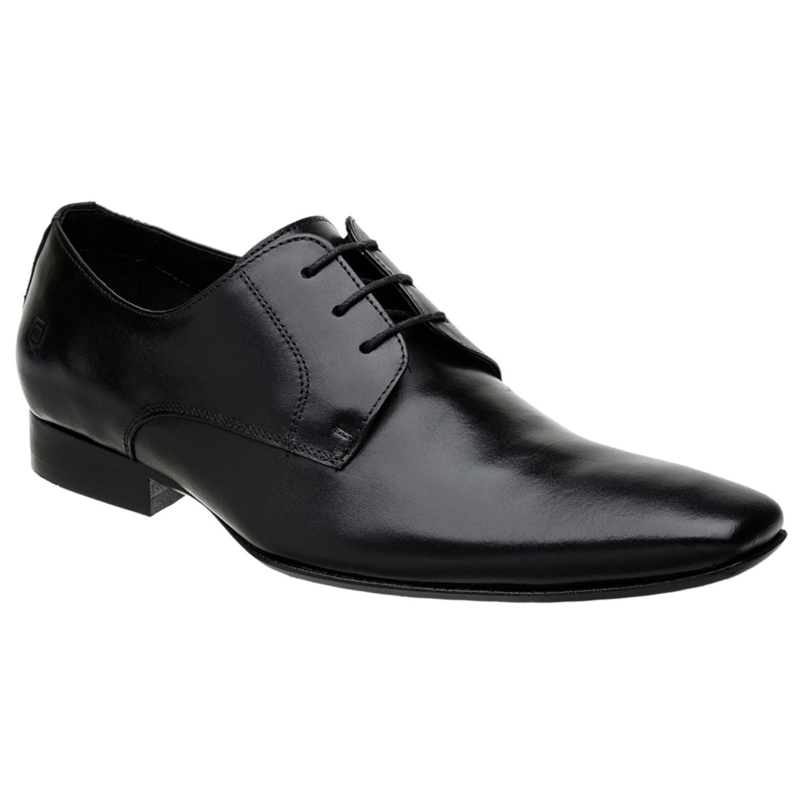 Sapato Social Malbork em Couro Preto Estilo Italiano 34670P