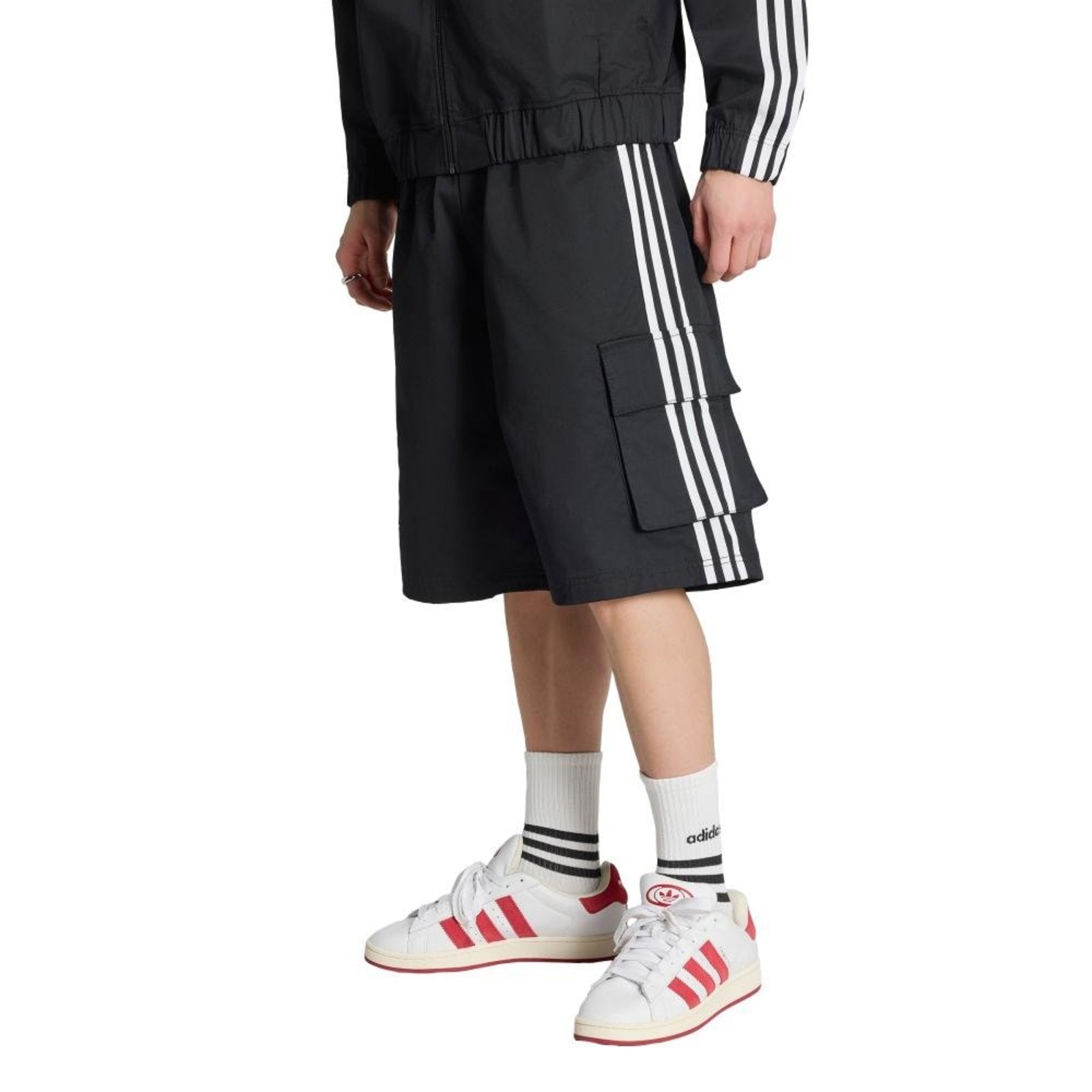 SHORTS ADICOLOR COTTON TWILL CARGO adidas Originals Preto
