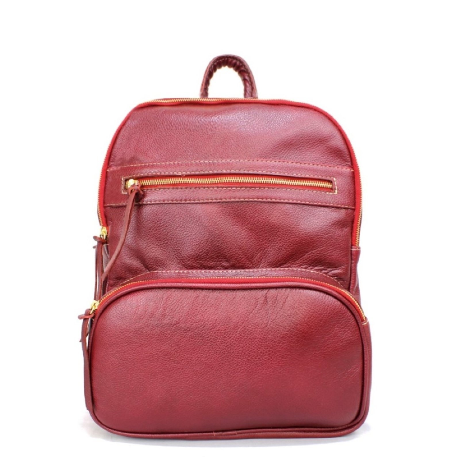 Mochila SN Couros Malta Vermelho