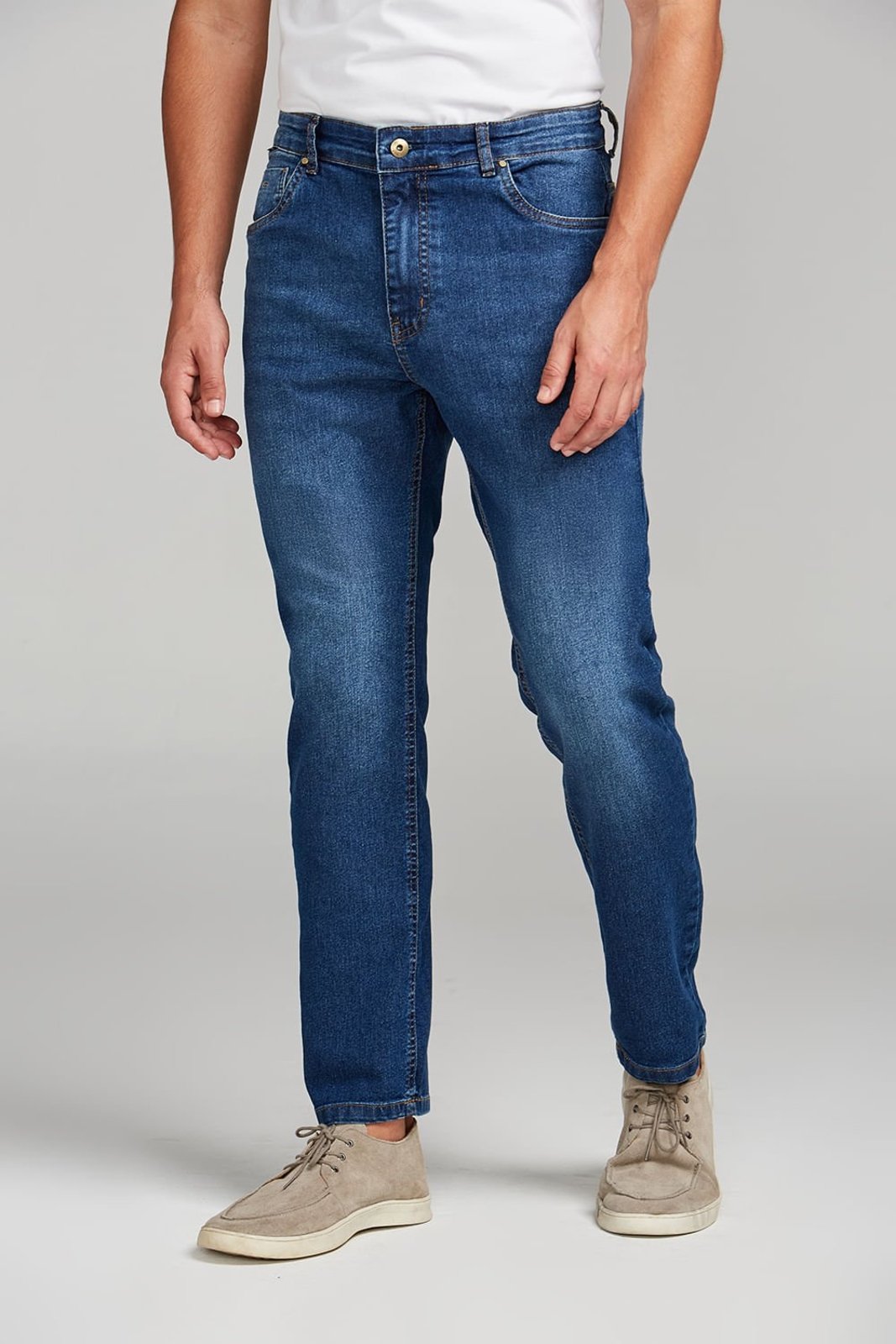 HIGHSTIL Calça Jeans Slim Fit - Lavagem Média
