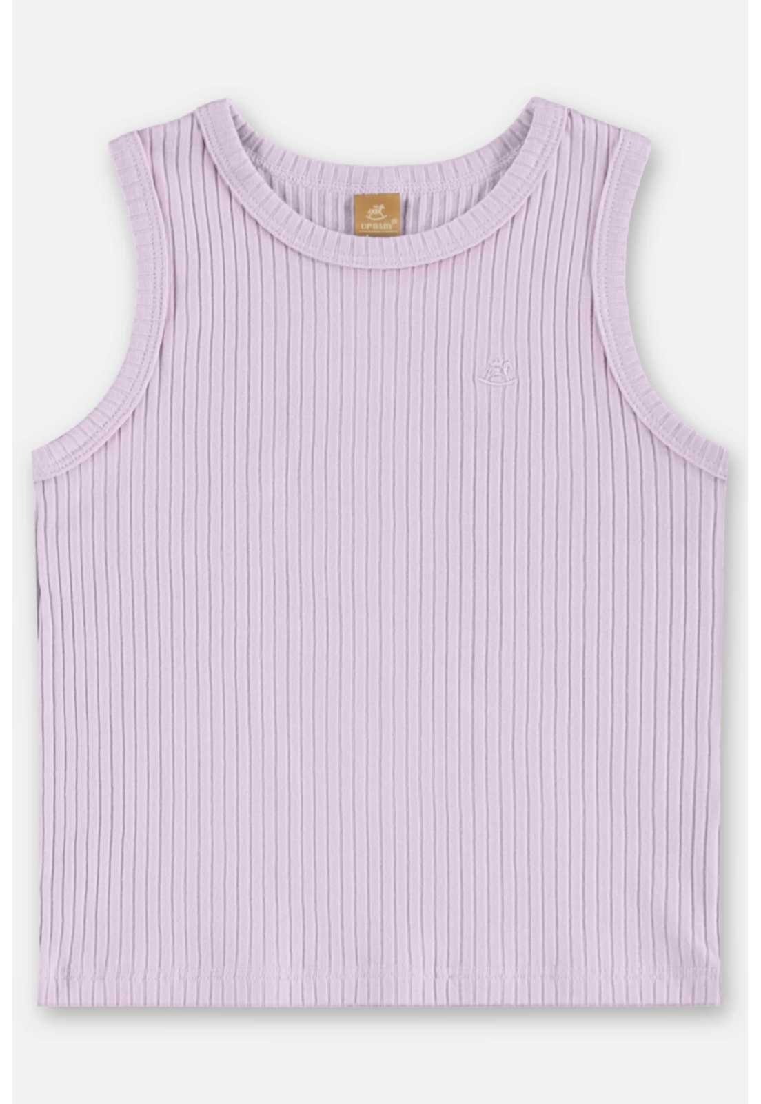 Infantil - Regata em Ribana Canelada Up Baby Roxo