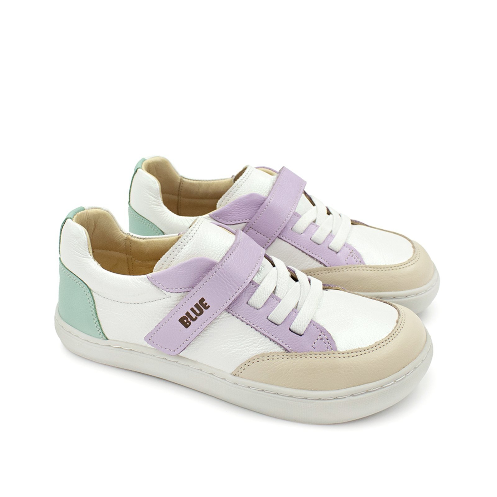 Vista 2 Infantil - Tênis Menina Blue Matilda Couro Perolado Blue Infantis off-white blue Blue Infantis off-white blue