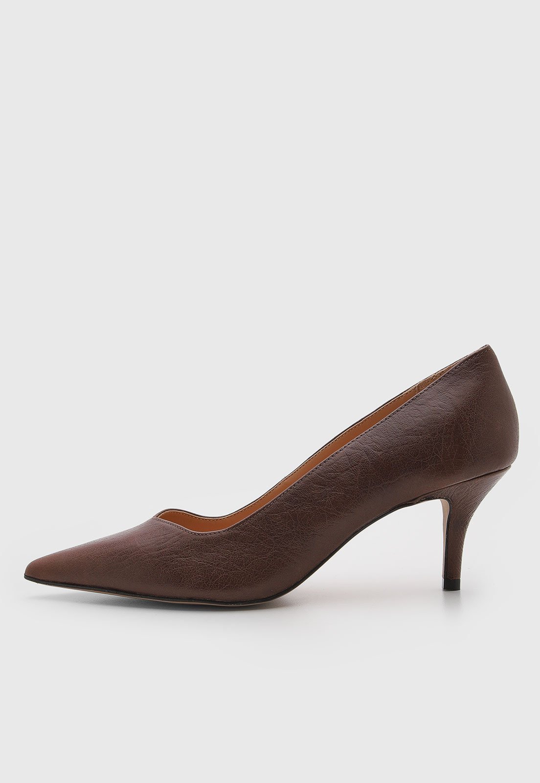 Scarpin Luiza Barcelos Couro Marrom