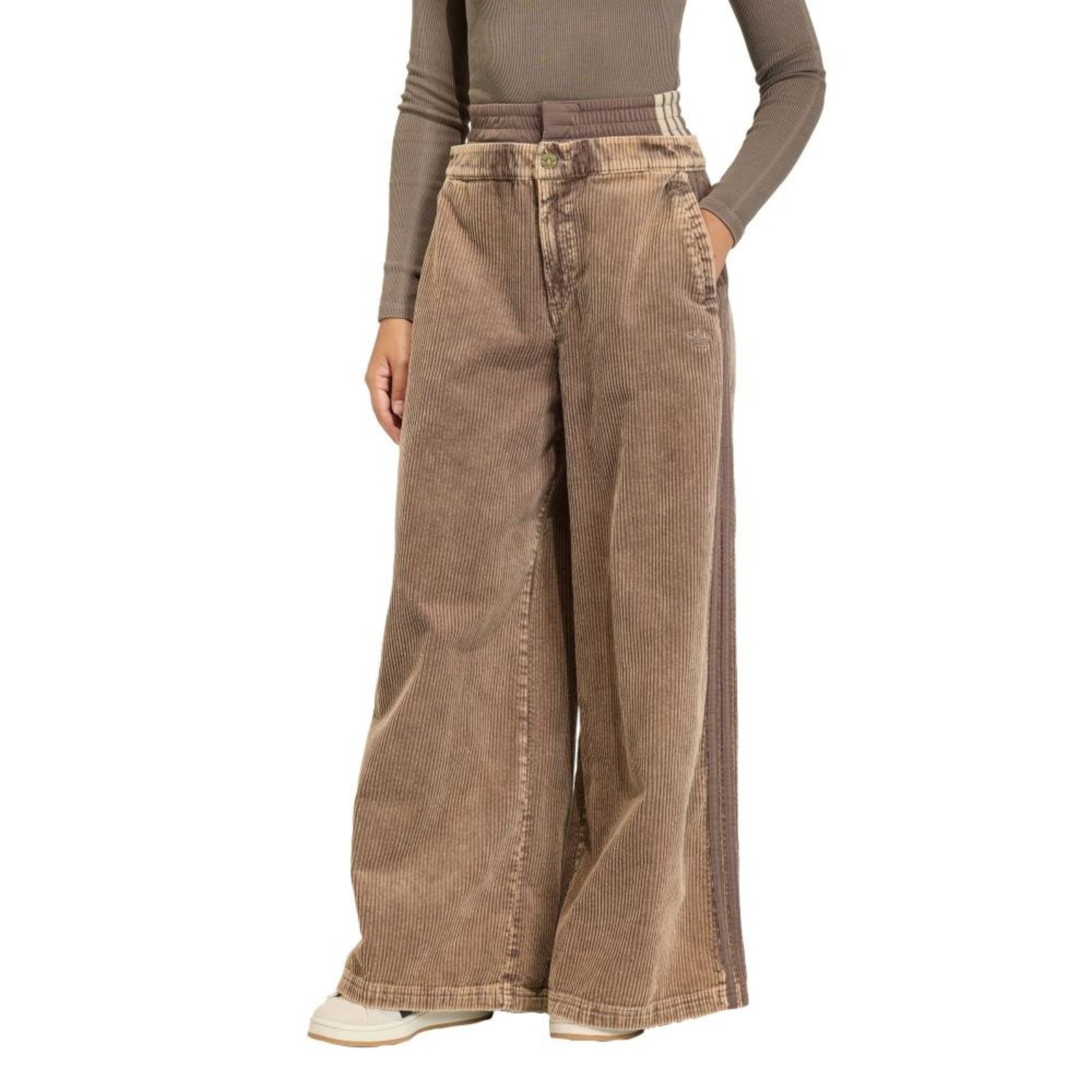CALÇA OVERSIZED CORDUROY SST adidas Originals Marrom