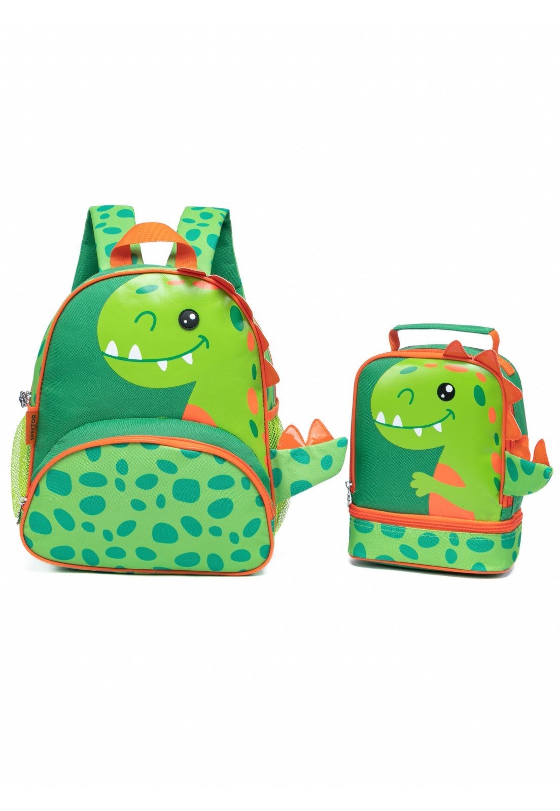 Infantil - Kit Mochila Costas + Lancheira Menino Reforçada Dinossauro
