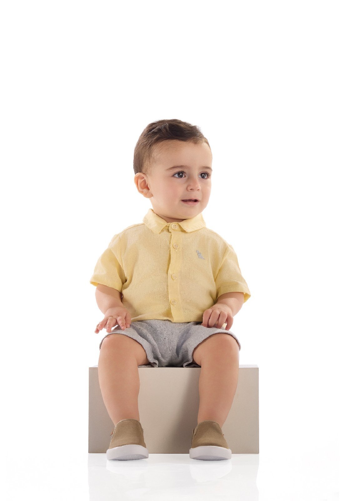 Infantil - Conjunto para Camisa e Bermuda Quimby Amarelo