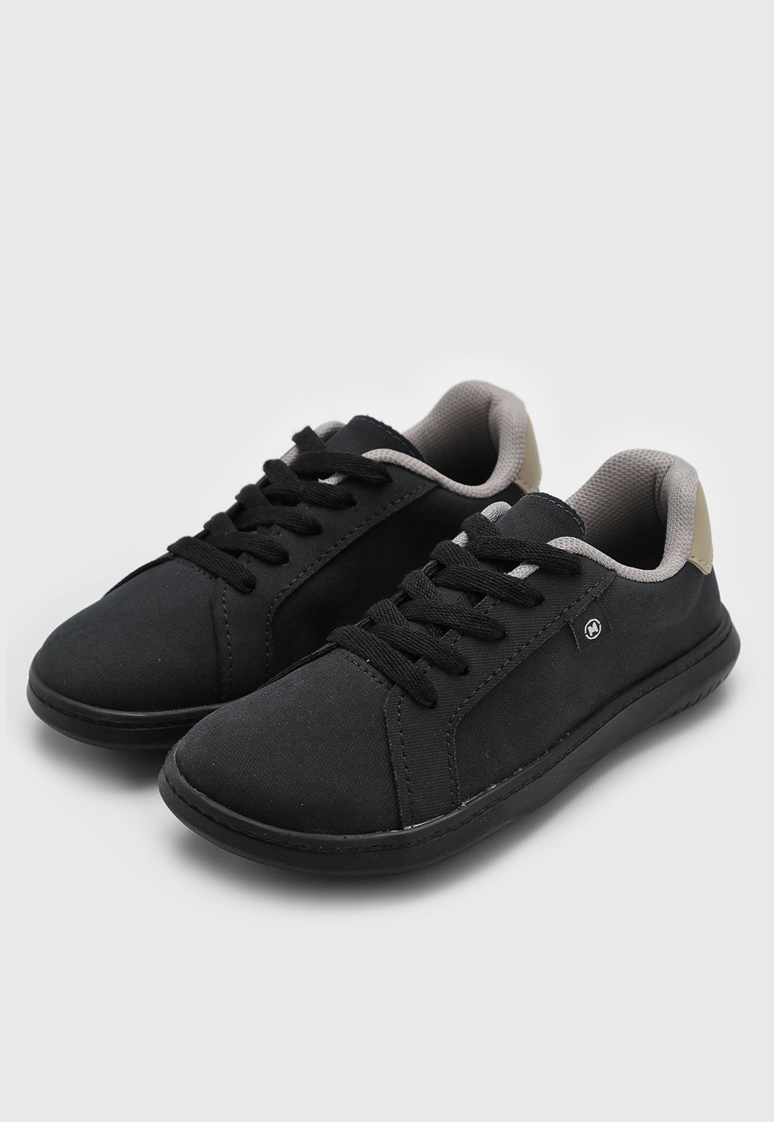 Infantil - Tênis Molekinho Casual Têxtil Preto