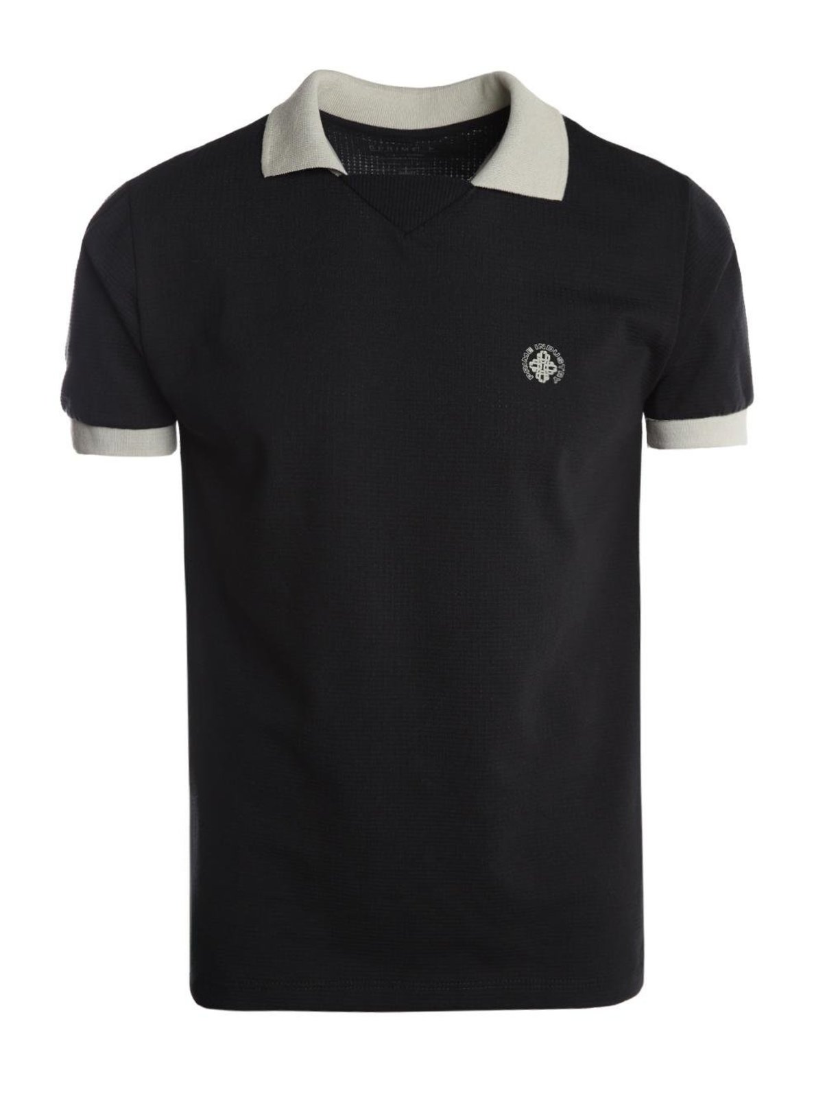 Polo Manga Curta Masculina PRETO