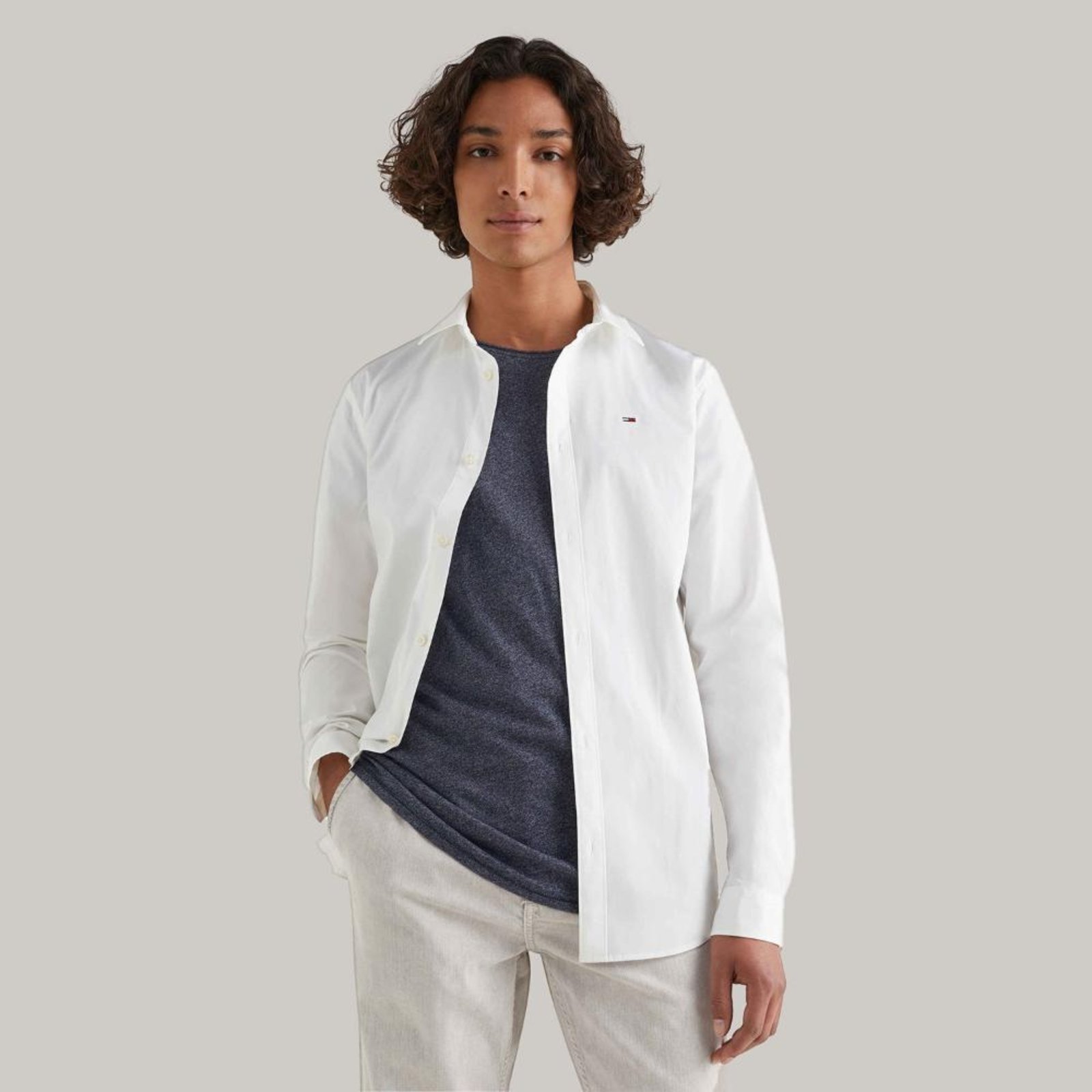 Camisa Clássica Popeline Tommy Jeans – EGG