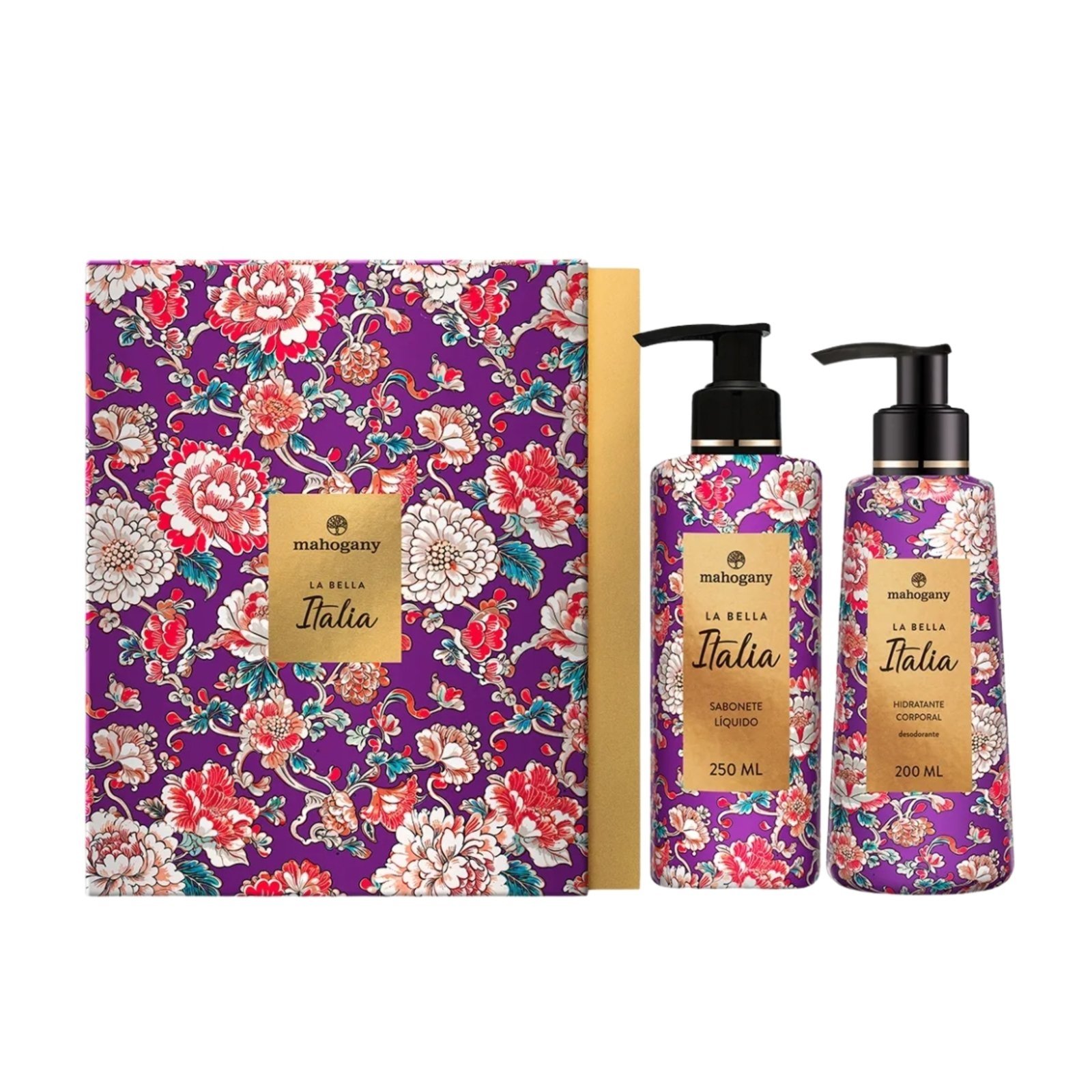 Mahogany Kit La Bella Italia Sab Liq 250Ml E Hid 200Ml