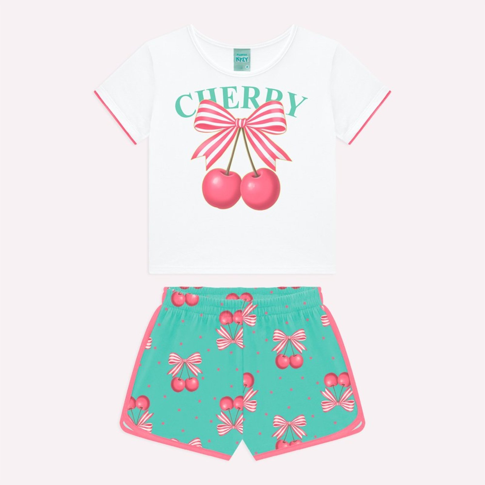 Pijama Menina Cerejas Kyly