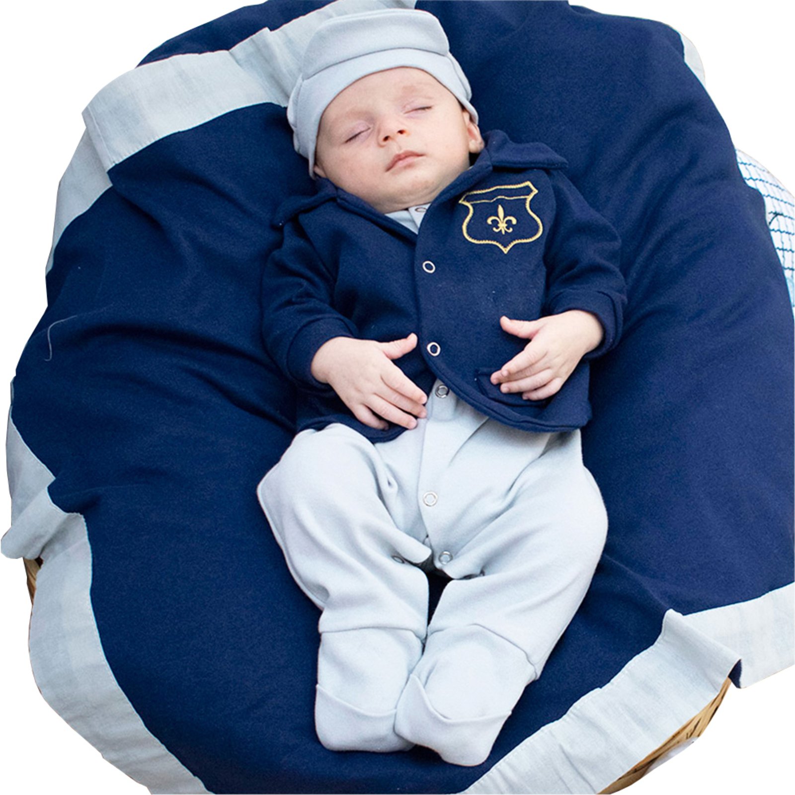 Infantil – Saída De Maternidade Sônia Enxovais Menino Arthur Azul Marinho