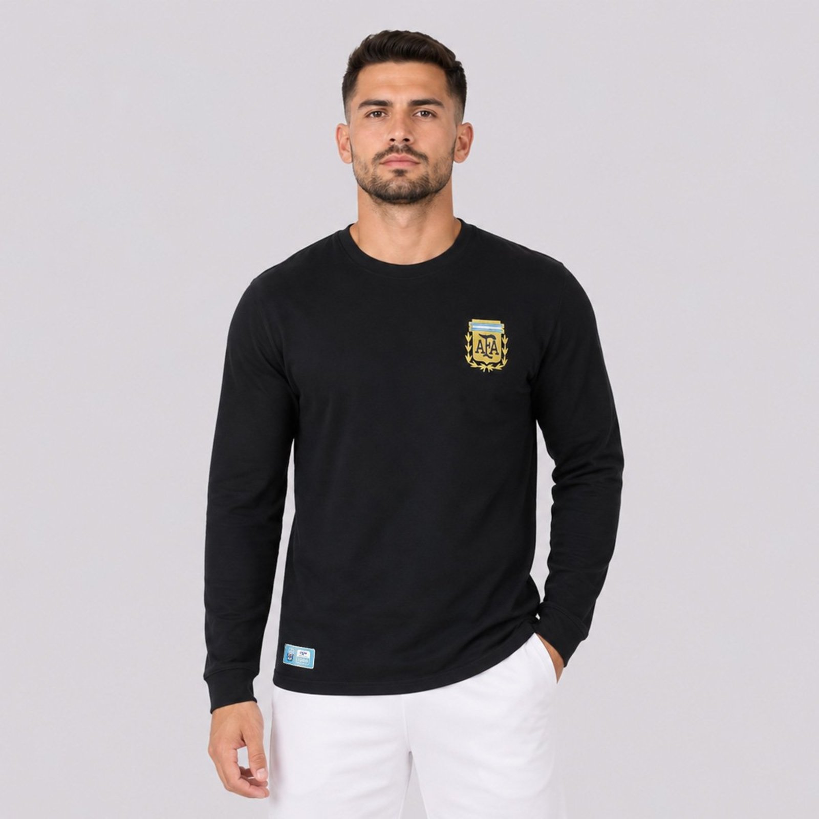 Camisa Argentina Retrô 1966 Goleiro Preta