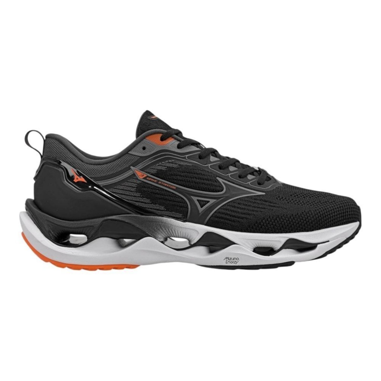 Tênis Mizuno Wave Stratos 3 Masculino - Preto - mizuno