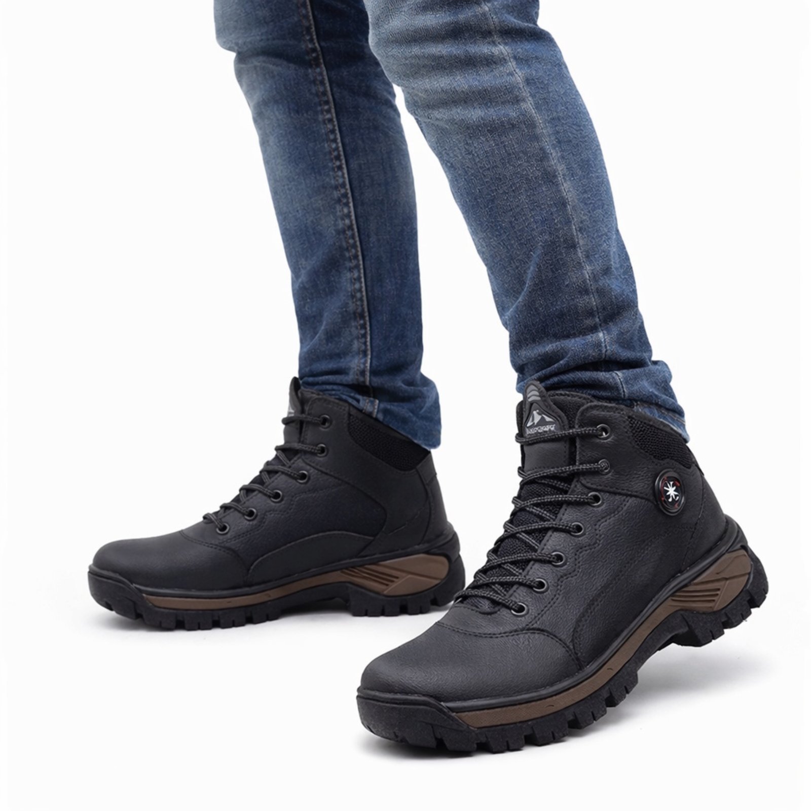Bota Coturno Adventure Masculino Motociclista Robusto Trilha Preto