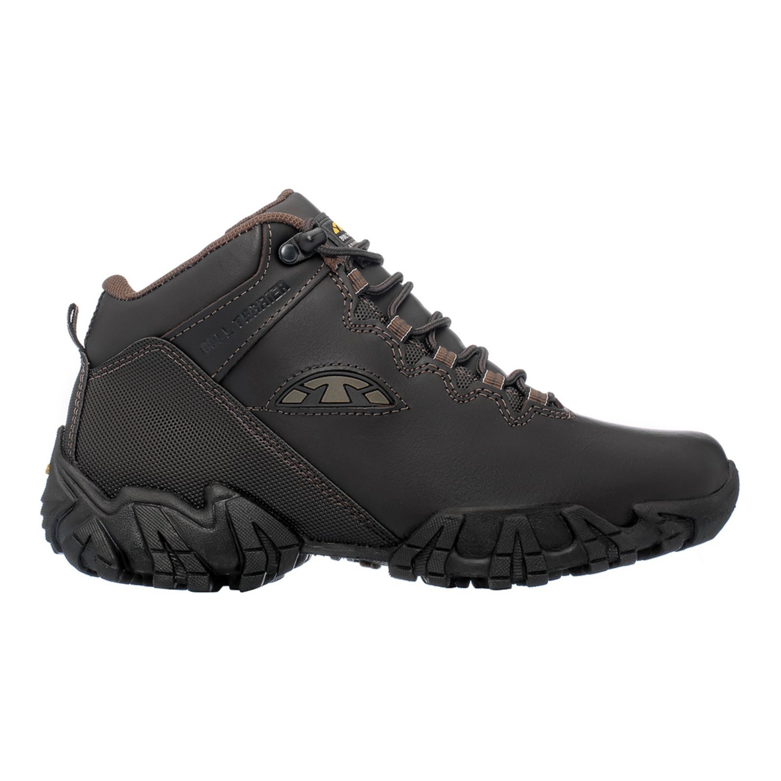 Bota Bull Terrier Sparks Masculina Couro Original Trilha - Marrom Escuro
