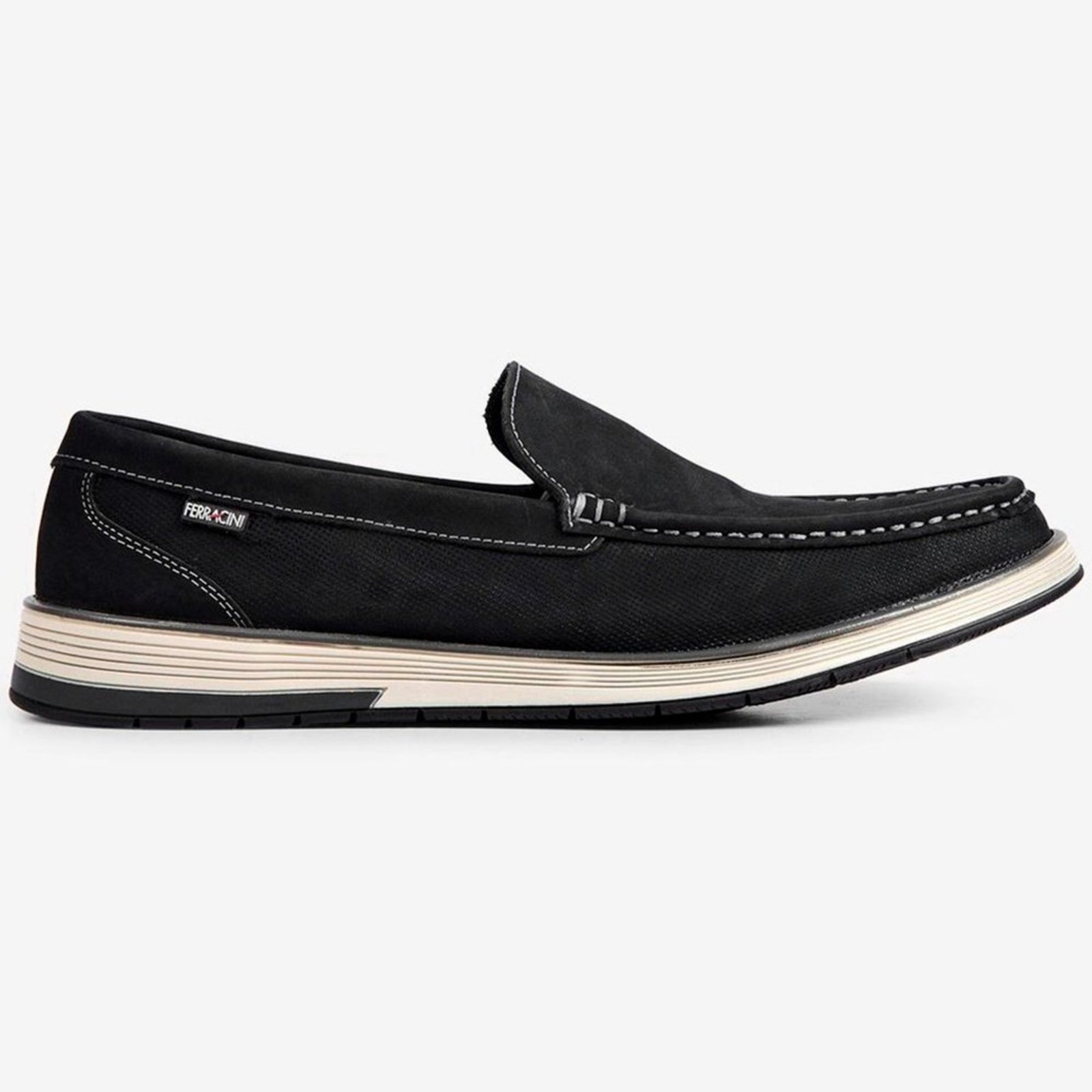 Sapato Couro Ferracini Ultra Sum 6986 657A Preto Masculino