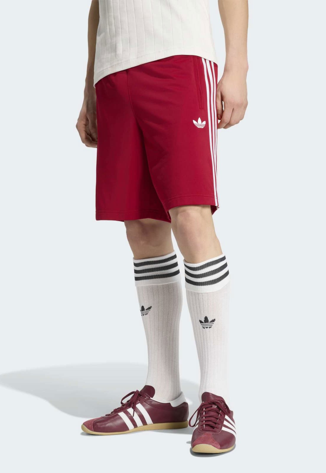 Short Masculino adidas Originals Firebird Adicolor Vermelho