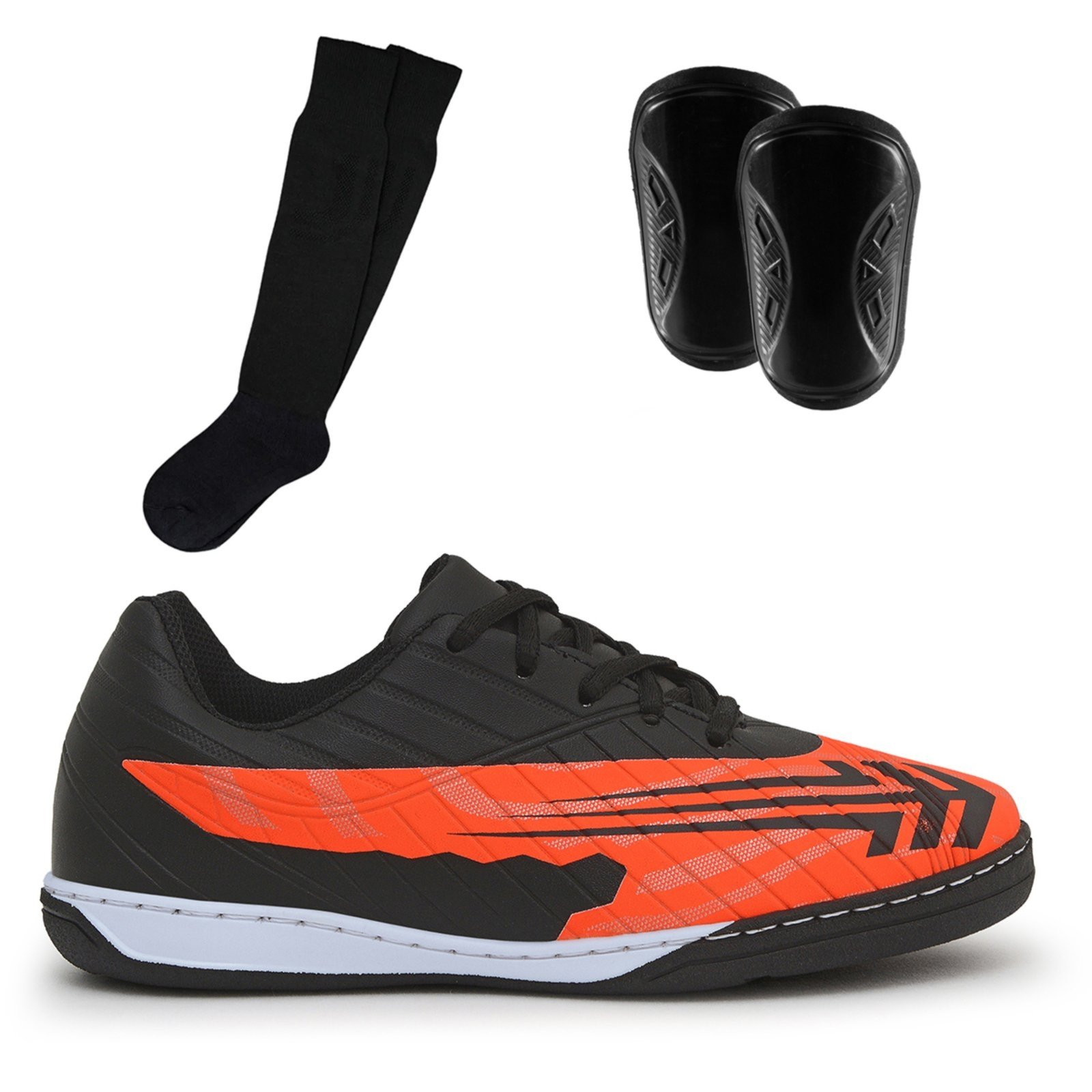 Infantil – Kit Tênis Old Tribe Futsal Salão Com Meião e Caneleira