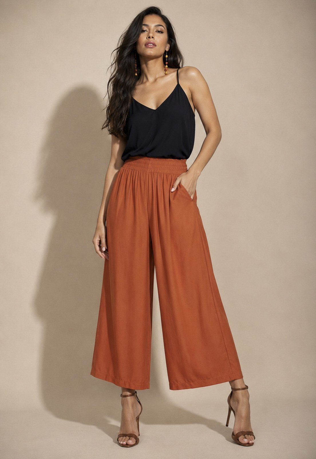 Calça Pantacourt Amazonia Vital Elastic Embaú Terracota