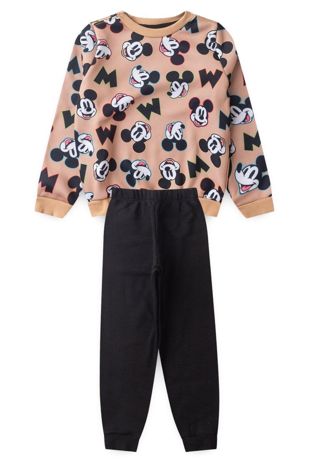 Infantil – Conjunto Disney Moletom Mickey Marrom