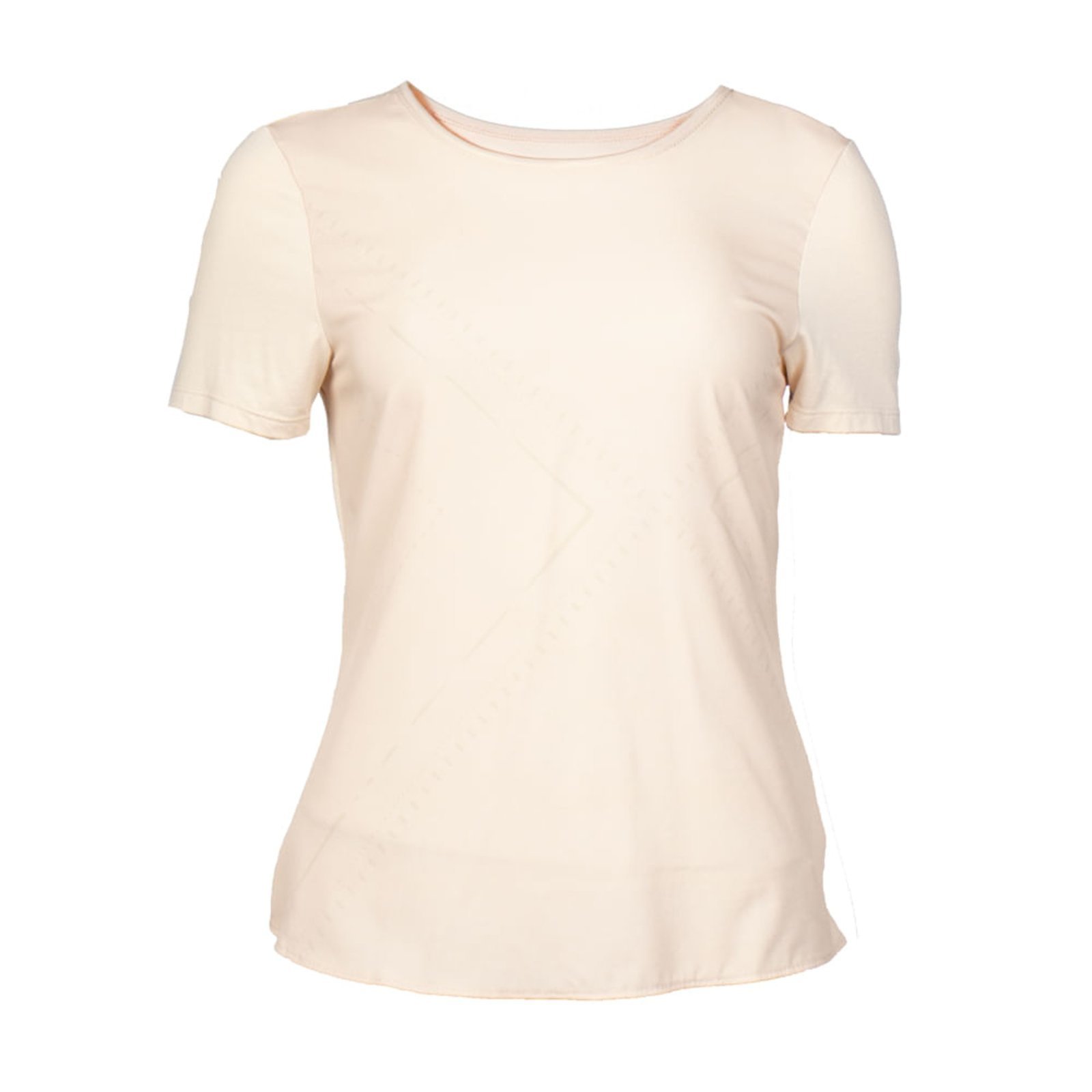 Blusa Feminina Cativa Manga Curta com Estampa Bege Claro