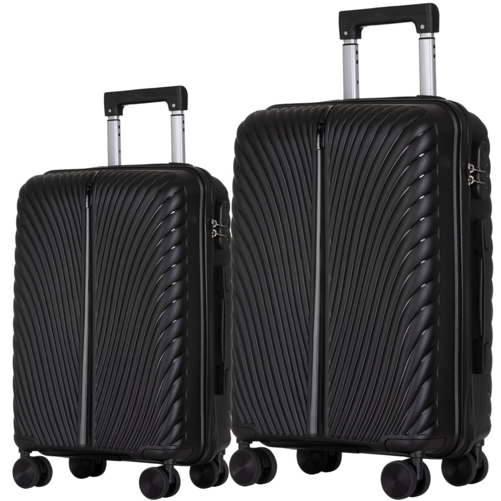 Kit Mala De Viagem 10kg Bordo de Mão + Mala de 23kg Grande Luísa Rinaldi Preto