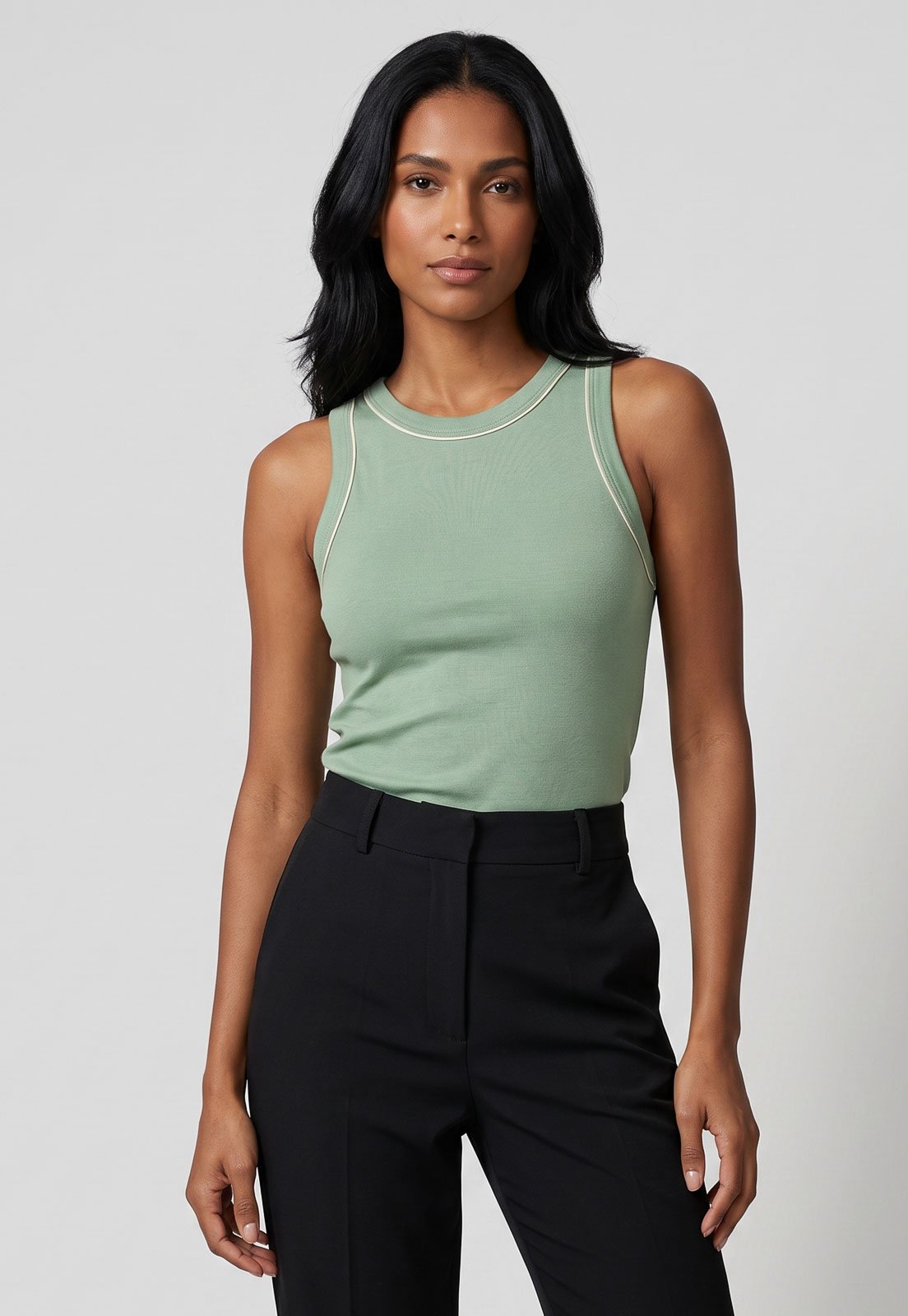 Blusa Feminina Lez a Lez Malha Ecovero Verde