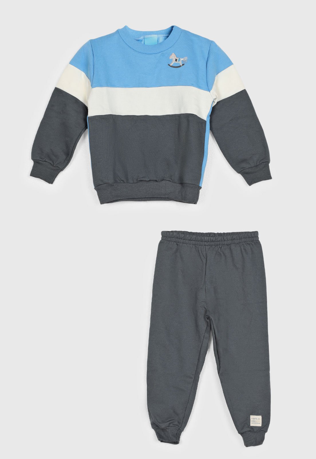 Conjunto Kamylus Cavalo de Balanço Azul
