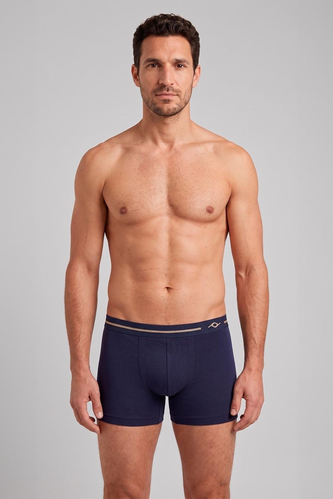 Cueca Boxer Microfibra Lisa, 015156 Azul Marinho