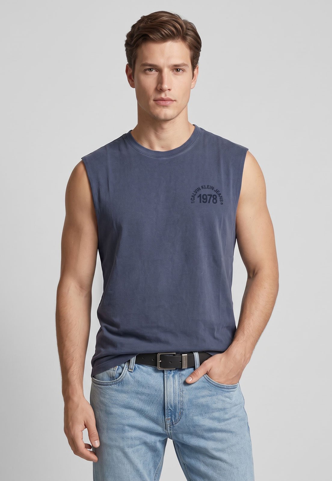 Regata Masculina Calvin Klein Jeans Estampa 1978 Azul