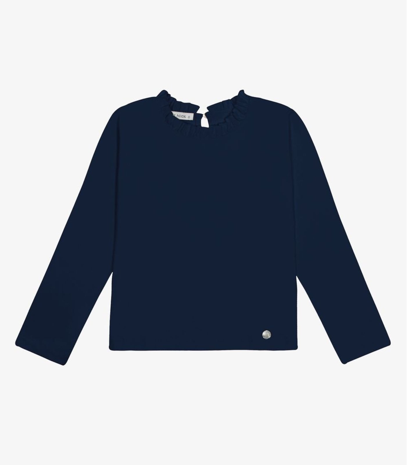 Infantil - Blusa Manga Longa Feminina Trick Nick Azul