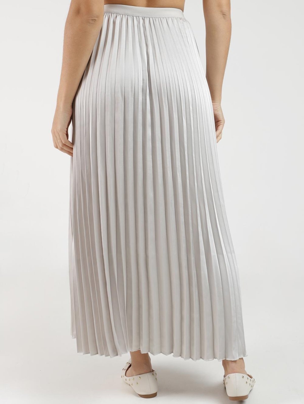 Vista 3 Saia Midi Autentique Feminina GELO branco Autentique branco