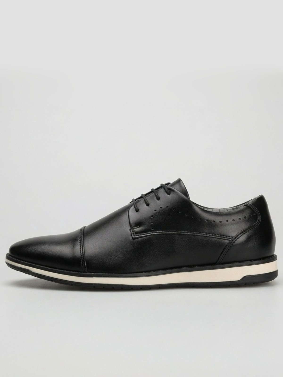 Sapato Social Masculino Oxford Sapatofran Cadarço Confortável Confort Preto