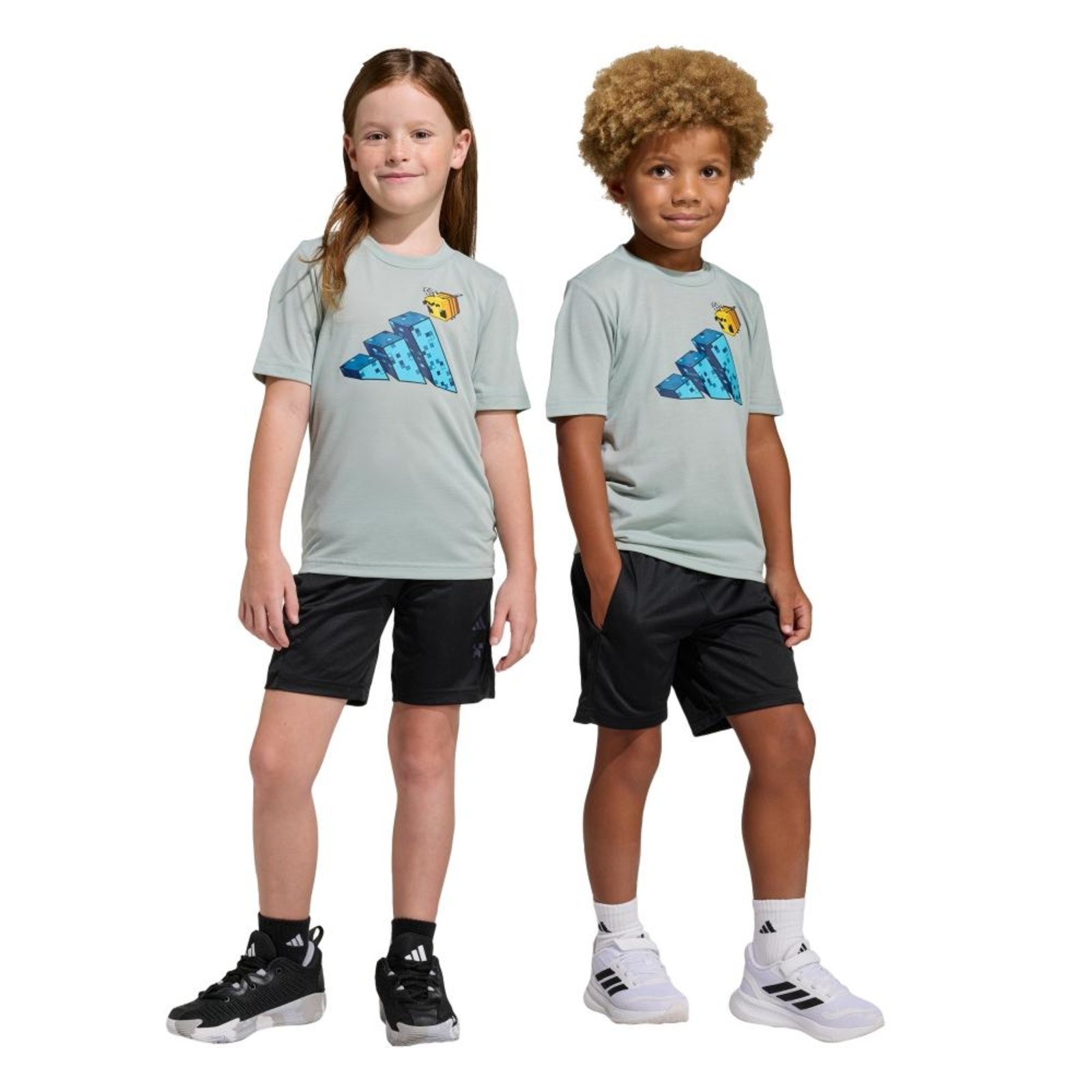Infantil - CONJUNTO TREINAMENTO ADIDAS MINECRAFT VERÁO adidas Sportswear Verde