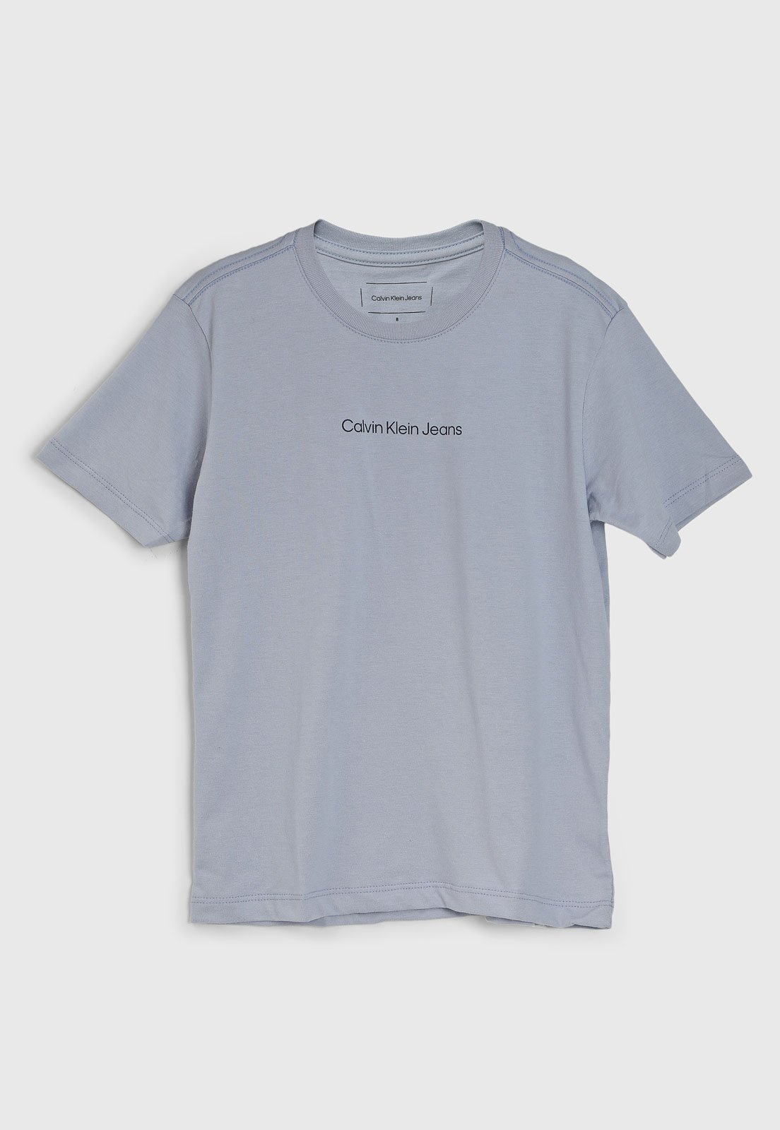 Vista 2 Infantil - Camiseta Calvin Klein Logo Claro Calvin Klein Kids azul Calvin Klein Kids azul