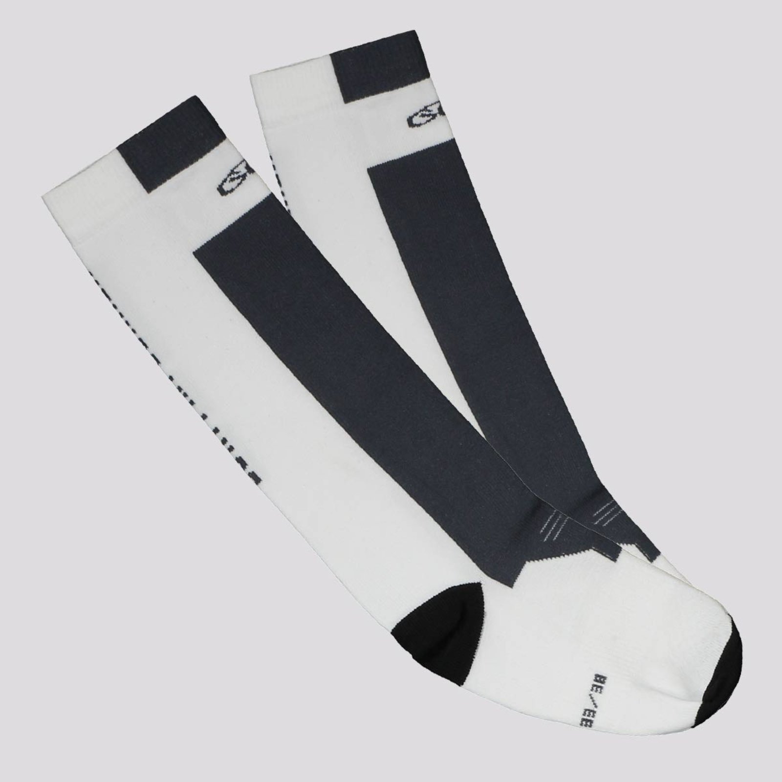 Vista 2 Meia Olympikus Performance BPC Cano Médio Branca e Cinza branco OLYMPIKUS branco