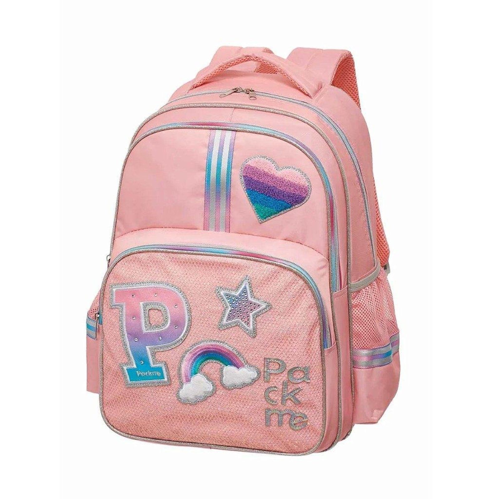 Infantil - Mochila Pacific Pack Me Patches Glitter Rosa
