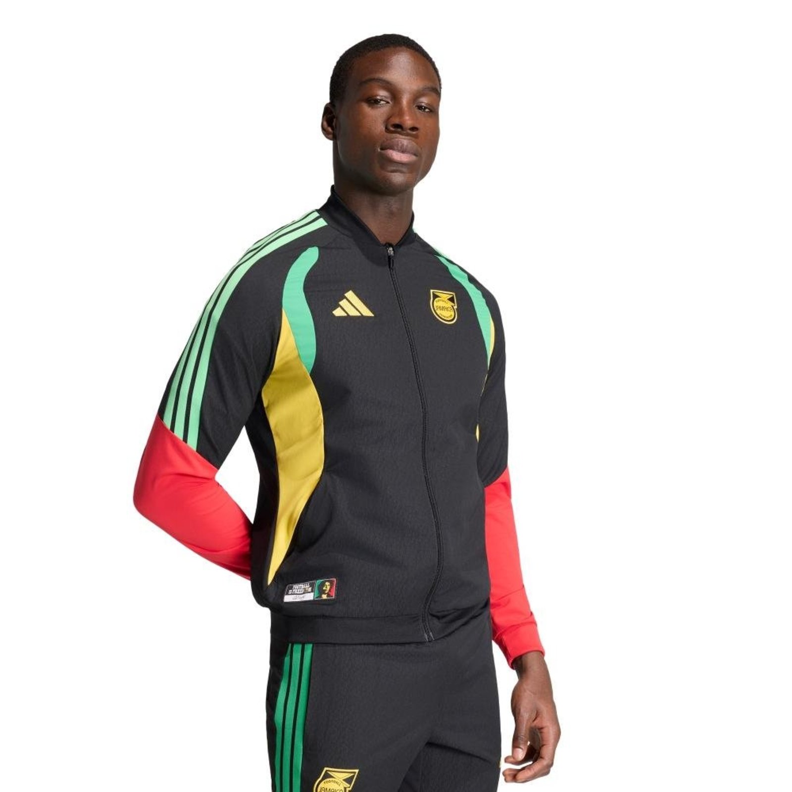 Jaqueta Apresentação Tiro Jamaica 26 x Bob Marley adidas Performance Preto