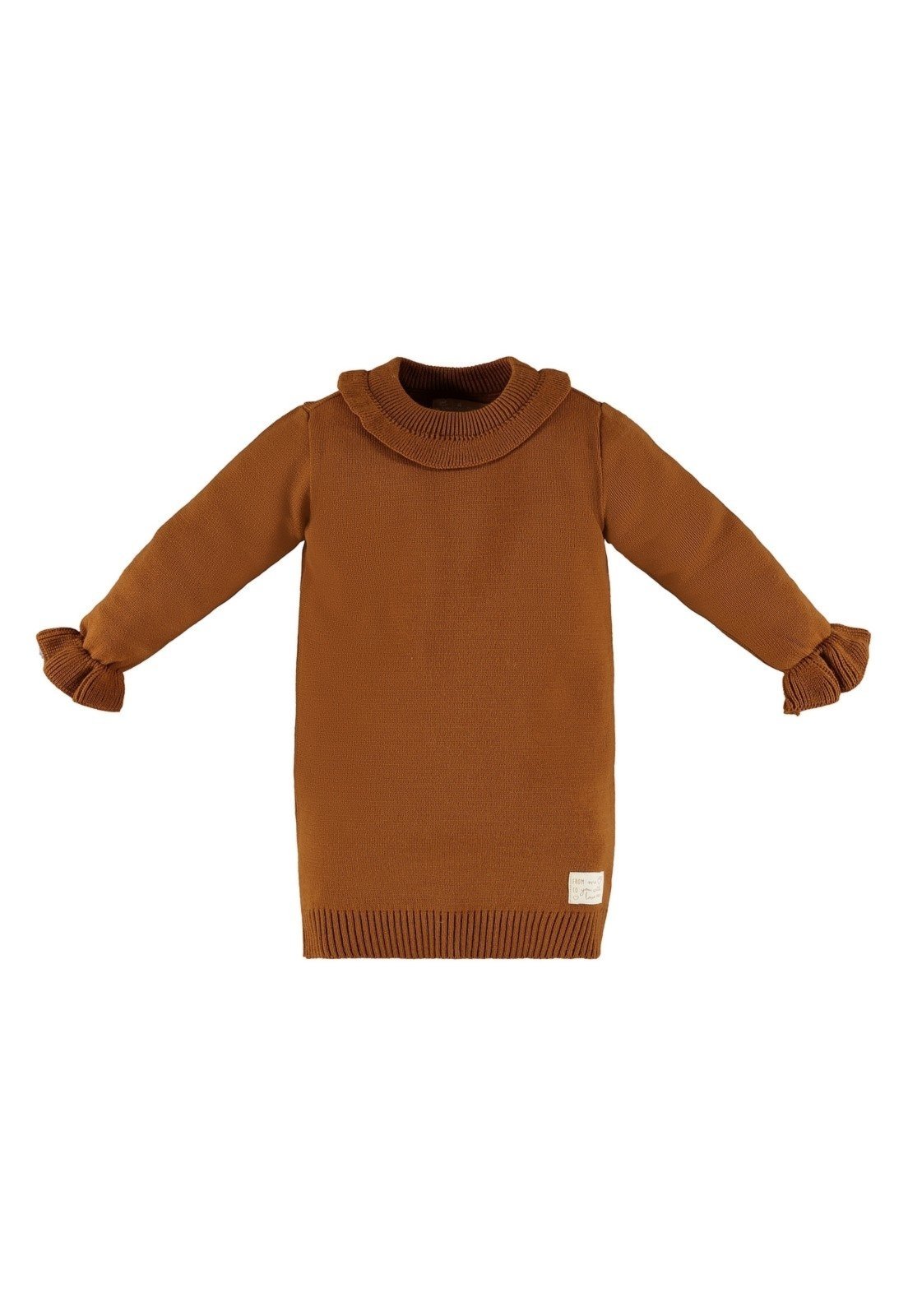 Infantil - Vestido em Tricot Up Baby Amarelo Escuro