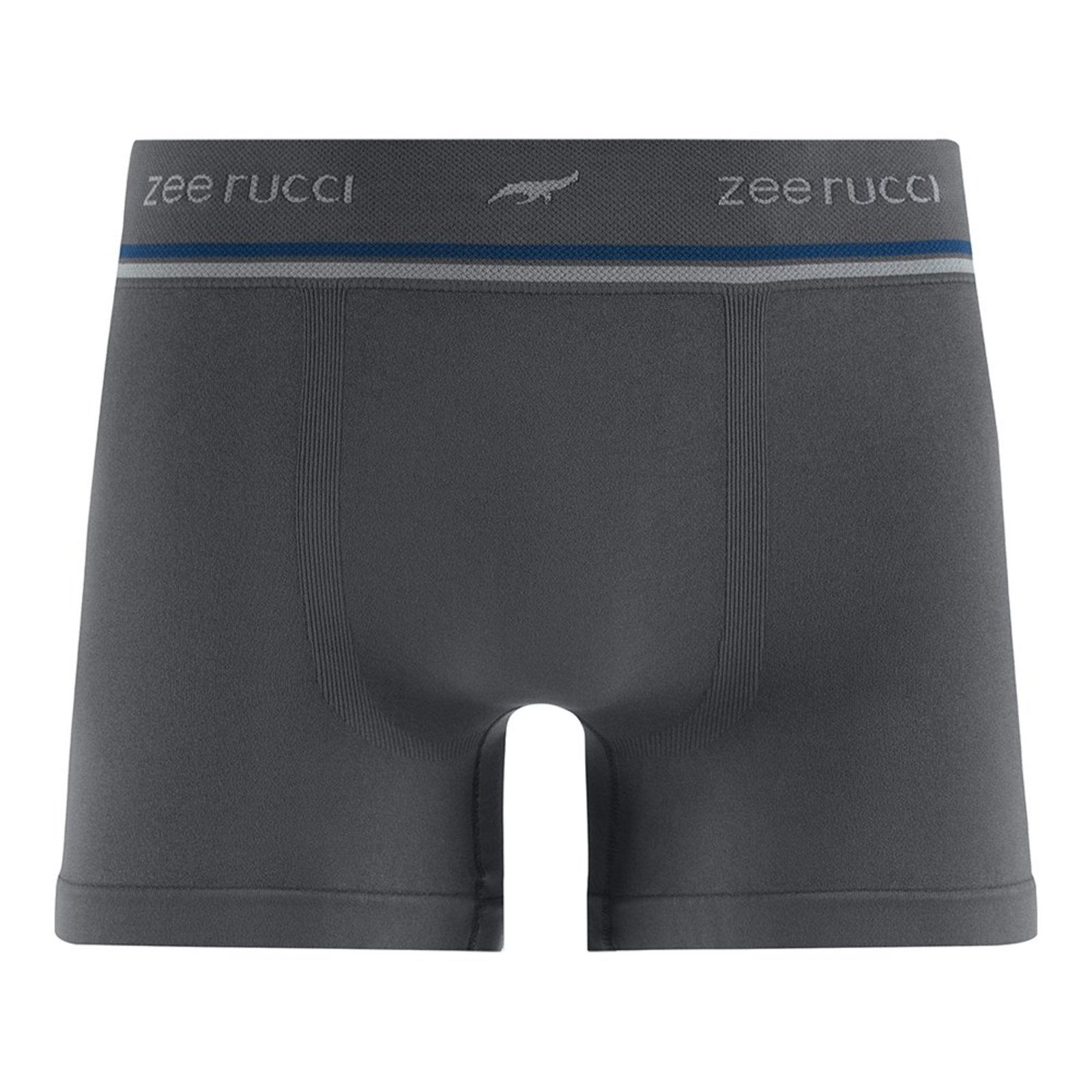 Cueca Boxer sem Costura Lisa Cinza