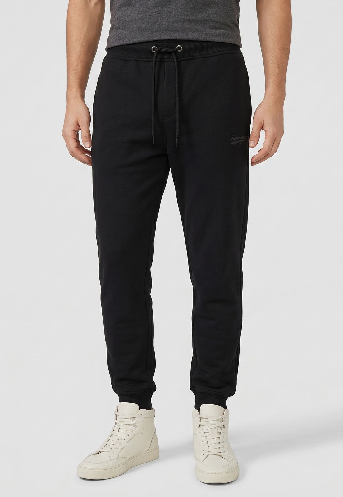 Calça de Moletom Masculina Aeropostale Jogger Preta