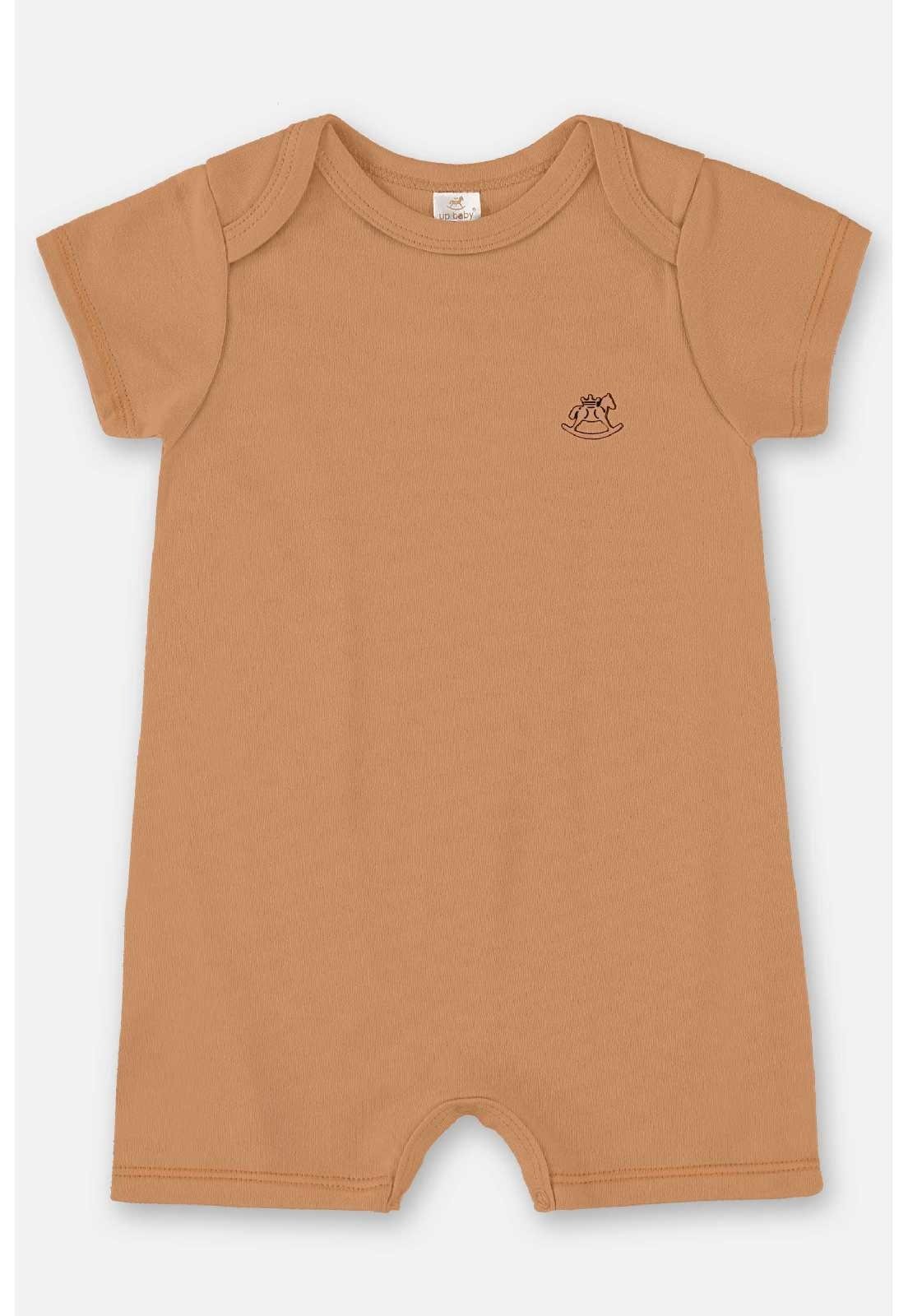 Infantil - Macaquinho Para Unissex Up Baby Marrom