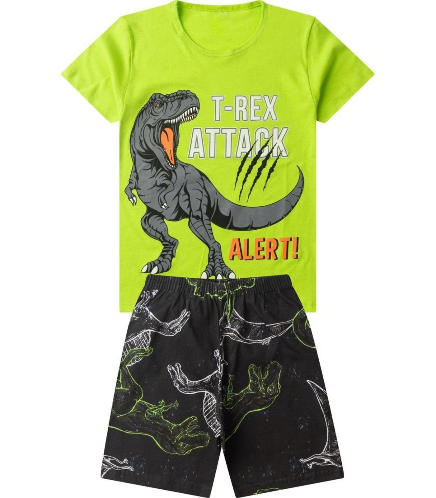 Pijama Menino Brilha No Escuro Select Verde