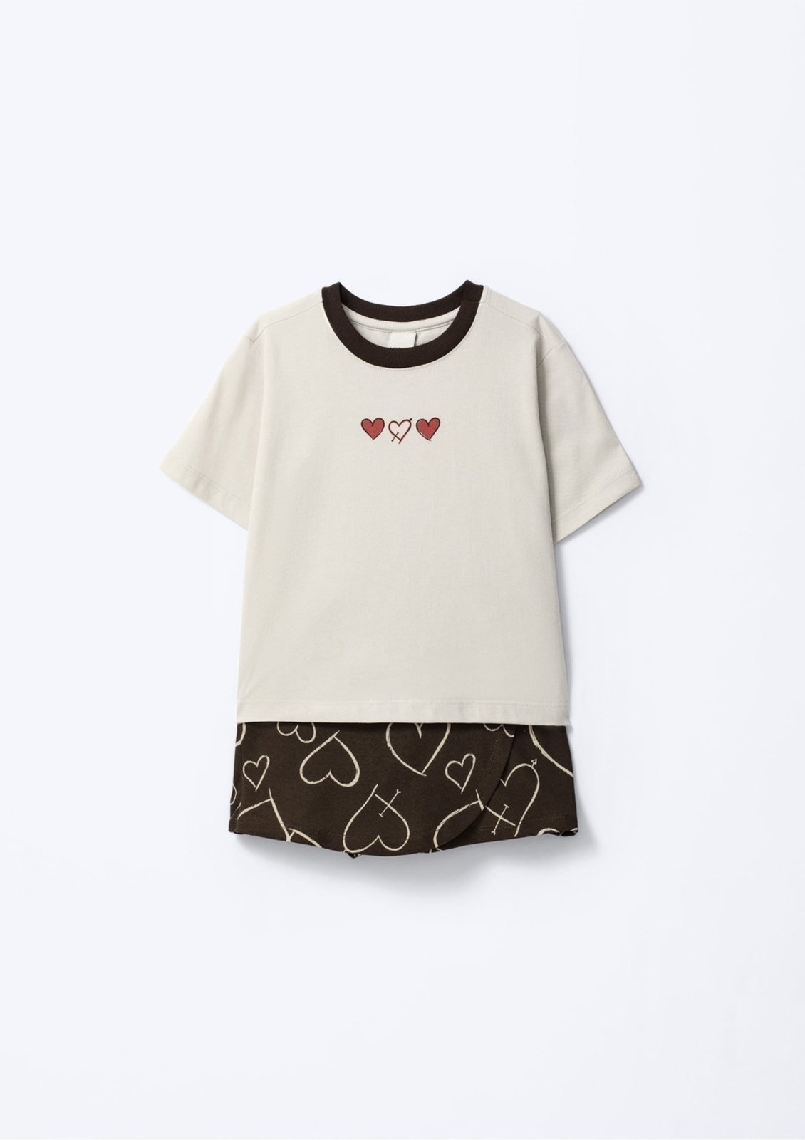 Vista 2 Infantil - Conjunto Curto Menina Estampado Hering Hering Kids cinza Hering Kids cinza